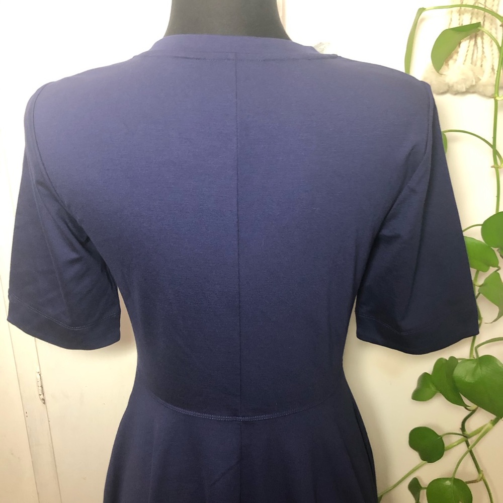 Anthropologie Mauve Dress Large Fit & Flare New pockets - Picture 7 of 13